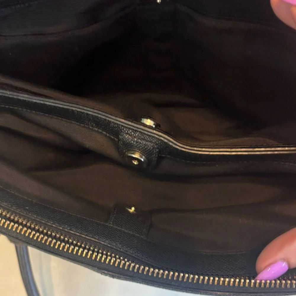Coach Christie Black pebble Leather Shoulder Bag - Picture 11 of 15
